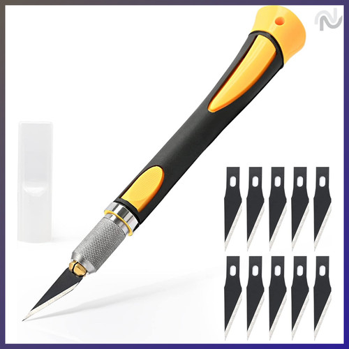 Bastelmesser set mit - bastelmesser, softgriff